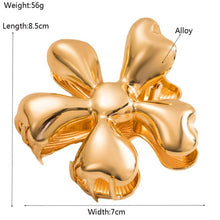 Load image into Gallery viewer, Floral Metal Geometric Hair Claw Clip – Chic Style_CWAHA6182
