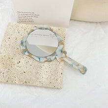 Load image into Gallery viewer, Vintage Acetate Handheld Round Makeup Mirror_CWMM6399
