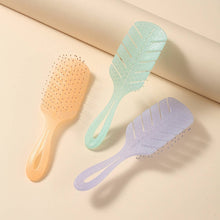 Load image into Gallery viewer, LEAF JELLY COLOR HOLLOW QUICK DRY HAIR COMB_CWAHA1881

