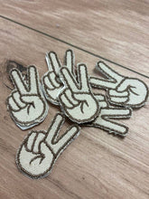 Load image into Gallery viewer, Peace Fingers Iron-On Patch
