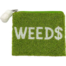 Load image into Gallery viewer, WEED$ BEADED COIN POUCH
