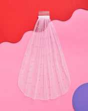 Load image into Gallery viewer, Pearl Bridal Veil, Bachelorette Party Accessory
