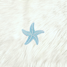 Load image into Gallery viewer, Starfish Blue Beach Embroidery Iron On Patch
