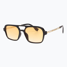 Load image into Gallery viewer, Groove Theory - Vintage Slim Tinted Lens Aviator Sunglasses
