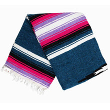 Load image into Gallery viewer, Aegean Blue and Pink Baja Diamond Blanket

