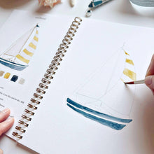 Load image into Gallery viewer, Seaside watercolor workbook
