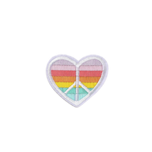 Load image into Gallery viewer, Peace Heart Rainbow Patch
