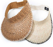 Load image into Gallery viewer, Playa Crochet Straw Visor
