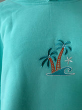 Load image into Gallery viewer, Ocean Gem Embroidered Mockneck Hoodie
