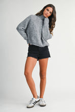 Load image into Gallery viewer, 3483IK Soft Brushed Mock Neck Sweater

