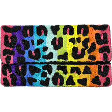 Load image into Gallery viewer, MULTI COLOR ANIMAL PRINT CLUTCH
