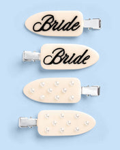 Load image into Gallery viewer, Bride Beauty Clips | bridal, hair, pearl, ivory, bach, gift
