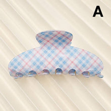 Load image into Gallery viewer, Pastel Plaid &amp; Gingham Hair Claw Clip | 40H1194
