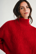 Load image into Gallery viewer, 3483IK Soft Brushed Mock Neck Sweater
