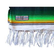 Load image into Gallery viewer, Mexican Serape Blanket Tan Beige Multi Color Throw
