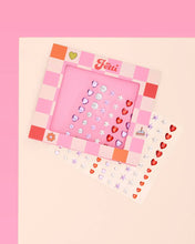 Load image into Gallery viewer, Purple and Red Heart and Star Face Gems | Bachelorette Party
