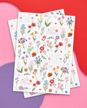 Load image into Gallery viewer, Wildflower Temporary Tattoos - garden, easter, pastel spring

