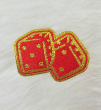 Load image into Gallery viewer, Rolling Dice Embroidery Iron On Patch
