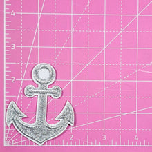Load image into Gallery viewer, Anchor Silver Embroidery Iron On Patch
