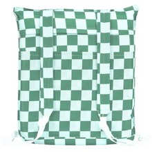 Load image into Gallery viewer, Checker Backpack Reclining Beach Lounger Green/Blue
