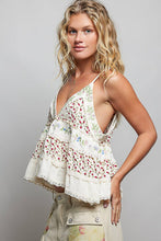 Load image into Gallery viewer, A-body Flared Fit Double Gauze Floral Embroidery Sleeveless
