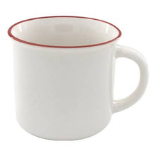 Load image into Gallery viewer, Custom Printed City or Town Red Lip Ceramic Camper 13oz. Mug

