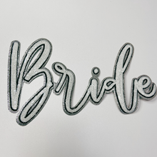 Load image into Gallery viewer, 10" Bride in white &amp; Black - Sequin Patch
