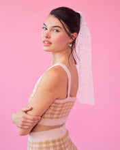 Load image into Gallery viewer, Pearl Bridal Veil, Bachelorette Party Accessory
