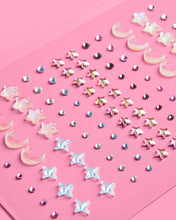 Load image into Gallery viewer, Celestial Face Gems Set | glow face gems astrology party
