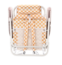 Load image into Gallery viewer, Local Beach Checker Reclining Backpack Beach Chair - Golden
