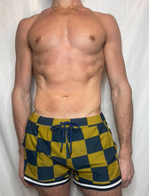 Load image into Gallery viewer, CTS BIG BOX GREEN CHECKER SWIM TO GYM SHORT
