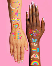 Load image into Gallery viewer, Pride Rainbow Tattoos | LGBTQ, festival, party favors
