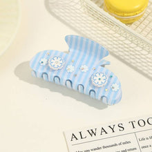 Load image into Gallery viewer, Stripes Gingham Floral Hair Claw Clip | 40H1106
