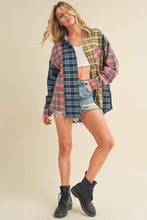 Load image into Gallery viewer, 8316DN  Neela Multi Color Plaid Flannel Shirt 1
