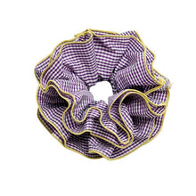 Load image into Gallery viewer, NICHE RETRO PLAID RUFFLED HAIR RING HAIR ROPE_CWAHA1352
