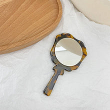 Load image into Gallery viewer, Vintage Acetate Handheld Round Makeup Mirror_CWMM6399
