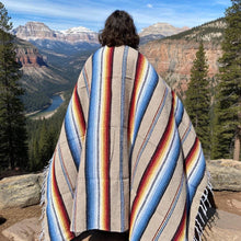 Load image into Gallery viewer, Authentic Mexican Blanket - Mojave Sunset | Sarape Throw
