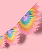 Load image into Gallery viewer, Rainbow Banner 3D Garland - paper fan banner
