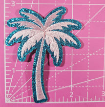 Load image into Gallery viewer, Beach Pink Palm Tree Embroidery Iron On Patches
