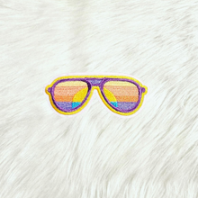 Load image into Gallery viewer, Sunglasses Sunset Summer Embroidery Iron On Patch

