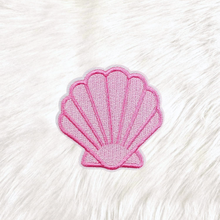 Load image into Gallery viewer, Shell Seashell Pink Embroidery Iron On Patch
