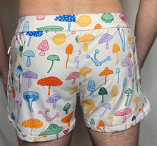 Load image into Gallery viewer, CTS GAYSHROOMS SWIM TO GYM SHORT- WHITE
