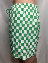 Load image into Gallery viewer, CTS GREEN AND WHITE CHECKER SWIM TO GYM SHORT
