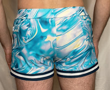 Load image into Gallery viewer, CTS WATERMARBLE SWIM TO GYM SHORT- BLUE
