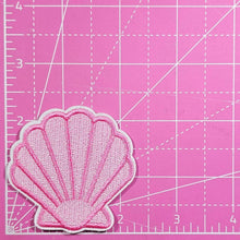 Load image into Gallery viewer, Shell Seashell Pink Embroidery Iron On Patch
