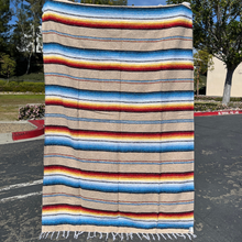 Load image into Gallery viewer, Authentic Mexican Blanket - Mojave Sunset | Sarape Throw
