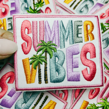 Load image into Gallery viewer, 3" Summer Vibes  -  Embroidered Hat Patch
