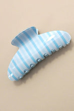 Load image into Gallery viewer, JUMBO STRIPE PLAID OVAL HAIR CLAW CLIPS | 40H1069
