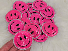 Load image into Gallery viewer, Sequin Smile Face Iron On Patch

