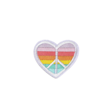 Load image into Gallery viewer, Peace Heart Rainbow Patch
